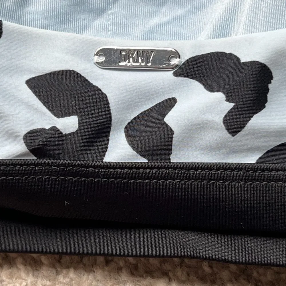 DKNY SWIM sz S Grey Cheetah Print‎ Bralette 1